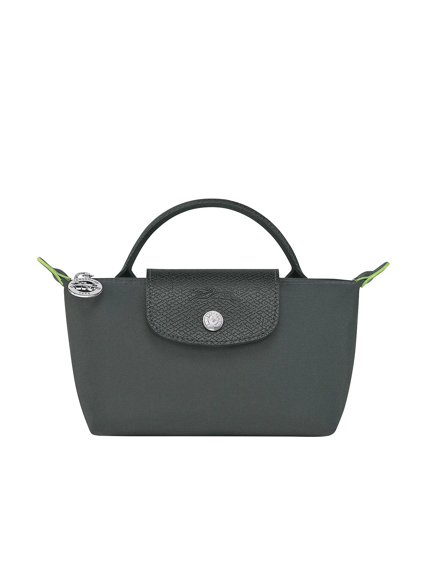 LONGCHAMP | Le Pliage Green Pochette mit Henkel, Black | grau